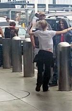 LILY-ROSE DEPP and 070 SHAKE Kissing at LAX Airport in Los Angeles 05/25/2023