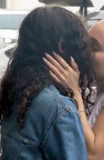 LILY-ROSE DEPP and 070 SHAKE Kissing at LAX Airport in Los Angeles 05/25/2023