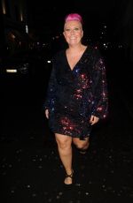 LISA ALLEN Arrives at Lisa Allen’s 50th Birthday Party in London 04/28/2023