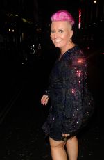 LISA ALLEN Arrives at Lisa Allen’s 50th Birthday Party in London 04/28/2023