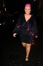 LISA ALLEN Arrives at Lisa Allen’s 50th Birthday Party in London 04/28/2023