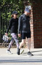 LISA JOYNER and Jon Cryer Out Jogging in Los Angeles 05/07/2023