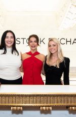 LIVVY DUNNE, BROOKS NADER and YUMI NU Ringing the Opening Bell at New York Stock Exchange 05/18/2023