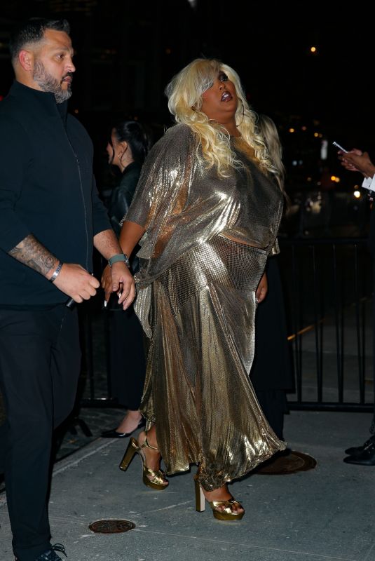 LIZZO Arrives a Met Gala Afterparty in New York 05/01/2023