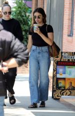 LUCY HALE at Alfred Coffee with a Friend in Los Angeles 05/22/2023