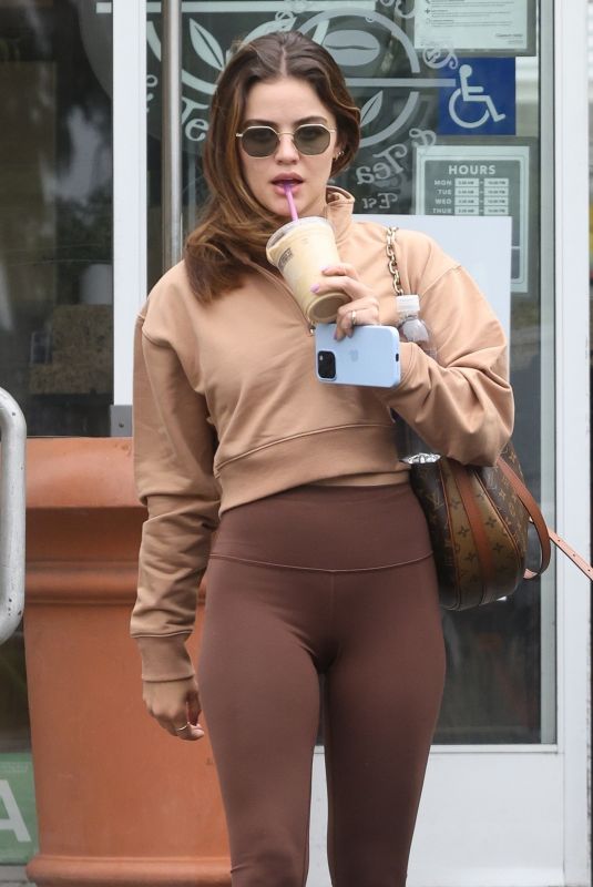 LUCY HALE at The Coffee Bean & Tea Leaf in Studio City 05/26/2023