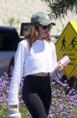 LUCY HALE Heading to a Gym for Workout in Studio City 05/20/2023