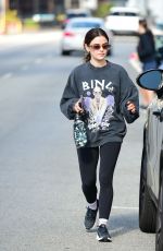 LUCY HALE Leaves a Workout in Los Angeles 05/07/2023