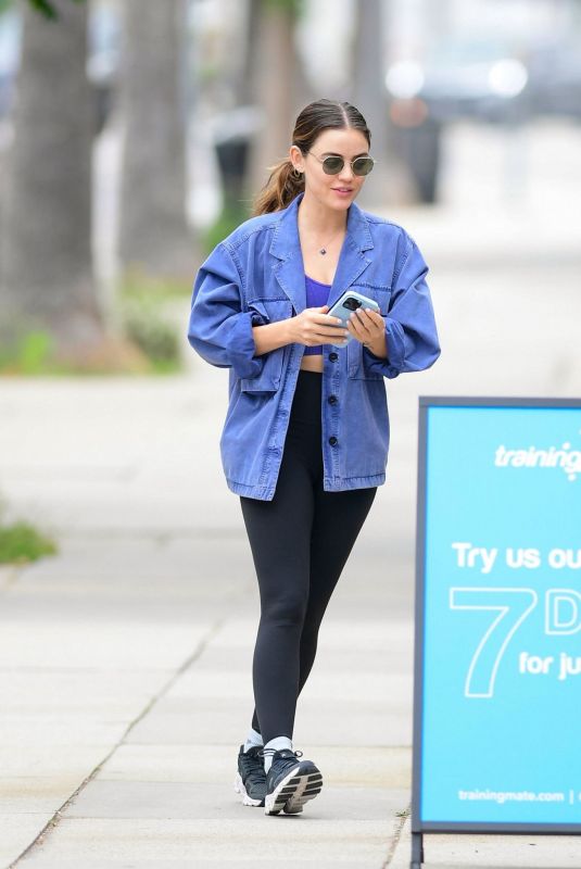 LUCY HALE Leaves Morning Workout Class in Los Angeles 05/21/2023