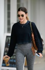 LUCY HALE Out for Iced Coffee in Los Angeles 05/19/2023