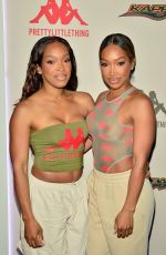 MALIKA and KHADIJAH HAQQ at PrettyLittleThing x Kappa Launch Party at Sunset Room Hollywood 05/09/2023