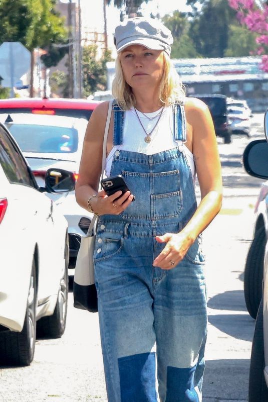 MALIN AKERMAN in Dungaree Out in Los Angeles 05/08/2023