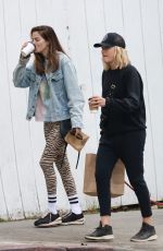 MALIN AKERMAN Out with Her Dog ad MICHELLE MONAGHAN in Los Feliz 05/02/2023