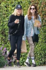 MALIN AKERMAN Out with Her Dog ad MICHELLE MONAGHAN in Los Feliz 05/02/2023