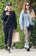 MALIN AKERMAN Out with Her Dog ad MICHELLE MONAGHAN in Los Feliz 05/02/2023
