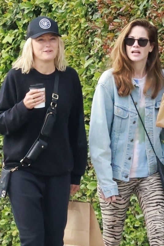 MALIN AKERMAN Out with Her Dog ad MICHELLE MONAGHAN in Los Feliz 05/02/2023
