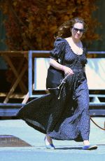 MARGARITA LEVIEVA Out with Her Dog in New York 05/08/2023