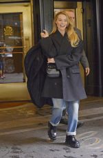 MARGOT ROBBIE Leaves Her Hotel in New York 05/03/2023