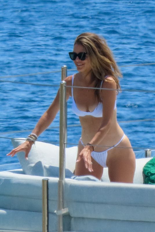 MARIA MENOUNOS in Bikini at a Yacht in Mykonos 05/26/2023