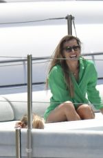 MARIA MENOUNOS in Swimsuit at a Yacht in Mykonos 05/27/2023