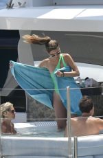 MARIA MENOUNOS in Swimsuit at a Yacht in Mykonos 05/27/2023