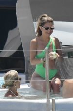 MARIA MENOUNOS in Swimsuit at a Yacht in Mykonos 05/27/2023