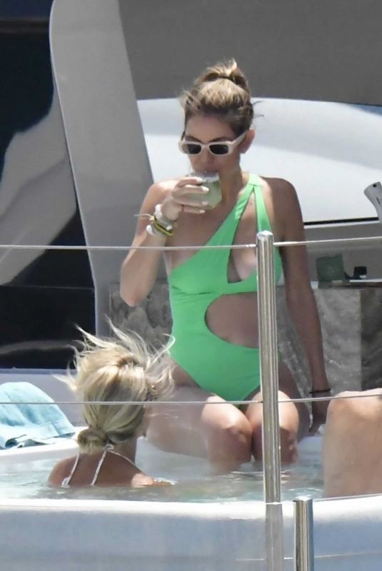 MARIA MENOUNOS in Swimsuit at a Yacht in Mykonos 05/27/2023