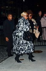 MARY J. BLIGE Arrives at Standard Hotel Met Gala Afterparty in New York 05/01/2023