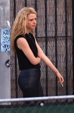 MIA GOTH and Moses Sumney on the Set of MaXXXine in Los Angeles 05/10/2023