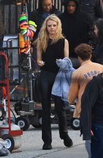 MIA GOTH and Moses Sumney on the Set of MaXXXine in Los Angeles 05/10/2023
