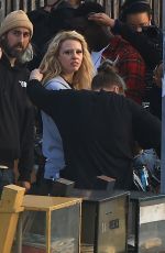 MIA GOTH and Moses Sumney on the Set of MaXXXine in Los Angeles 05/10/2023