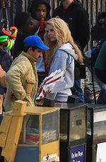 MIA GOTH and Moses Sumney on the Set of MaXXXine in Los Angeles 05/10/2023