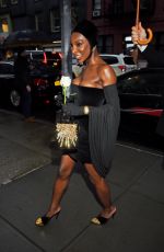 MICHAELA COEL Arrives at Anna Wintour