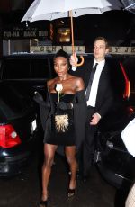 MICHAELA COEL Arrives at Anna Wintour