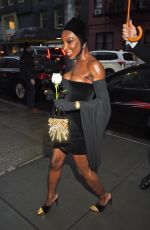 MICHAELA COEL Arrives at Anna Wintour