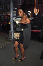 MICHAELA COEL Arrives at Anna Wintour