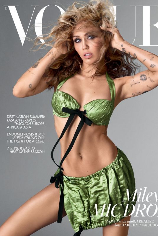 MILEY CYRUS in British Vogue, June 2023