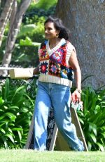 MINDY KALING Out at a Park in Los Angeles 05/21/2023
