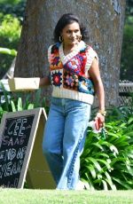 MINDY KALING Out at a Park in Los Angeles 05/21/2023