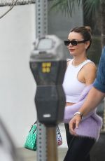 MIRANDA KERR Leaves Beauty Park Spa in Brentwood 05/19/2023