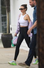 MIRANDA KERR Leaves Beauty Park Spa in Brentwood 05/19/2023