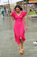 MYLEENE KLASS Out After Covering Kings Coronation from The Mall in London 05/06/2023