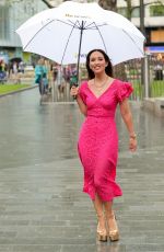 MYLEENE KLASS Out After Covering Kings Coronation from The Mall in London 05/06/2023