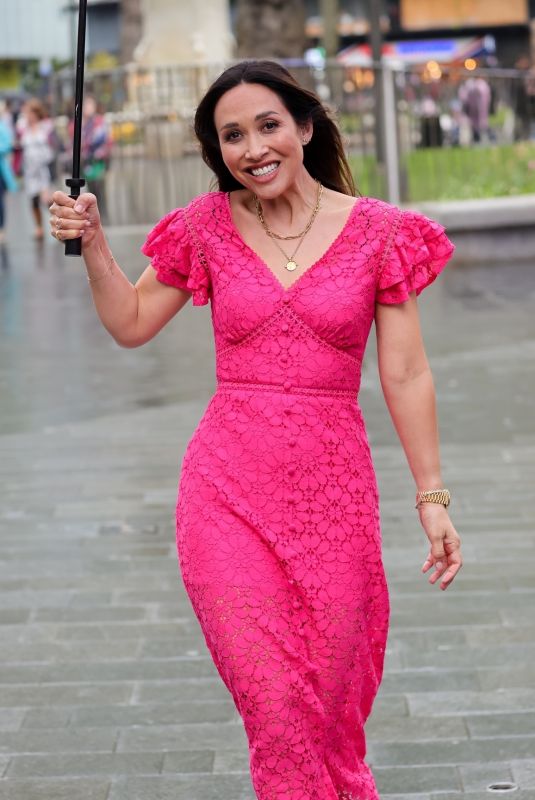MYLEENE KLASS Out After Covering Kings Coronation from The Mall in London 05/06/2023