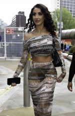 NADIA POINTING Out with a Friend in Manchester 04/30/2023