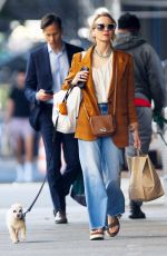 NAOMI WATTS Out Shopping with He Dog in New York 05/16/2023