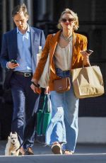 NAOMI WATTS Out Shopping with He Dog in New York 05/16/2023