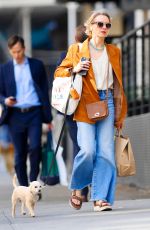 NAOMI WATTS Out Shopping with He Dog in New York 05/16/2023