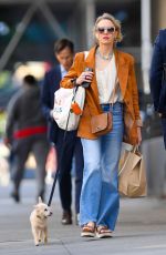 NAOMI WATTS Out Shopping with He Dog in New York 05/16/2023