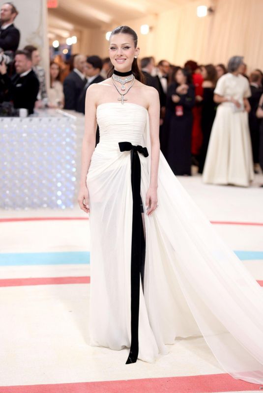 NICOLA PELTZ at 2023 Met Gala Celebrating Karl Lagerfeld: A Line of Beauty in New York 05/01/2023